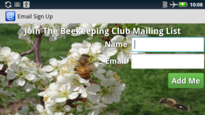 Chèn mẫu đăng ký email lên website
