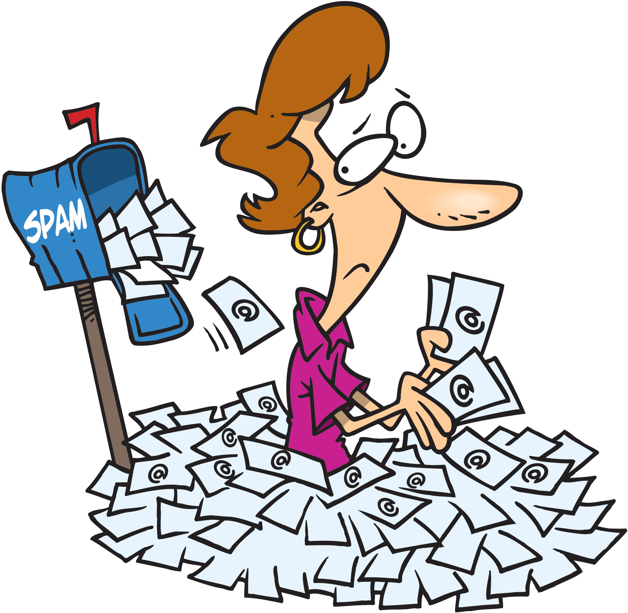 gửi email tràn lan