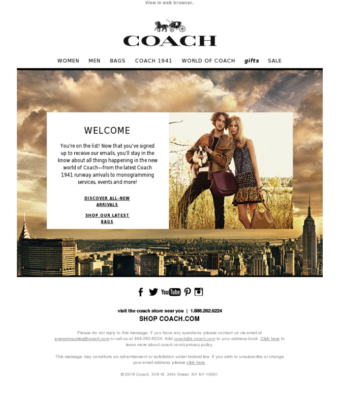 mẫu email welcome cho doanh nghiệp