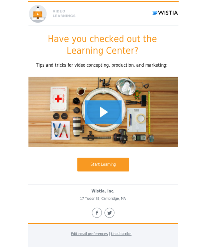 Mẫu Email welcome hay
